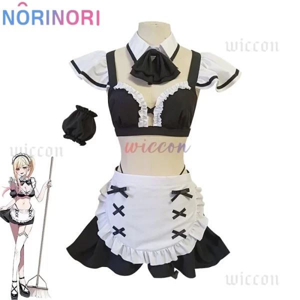 anime my dress up darling marin kitagawa cosplay costume wig water park suit props maid swimsuit halloween party costumes
