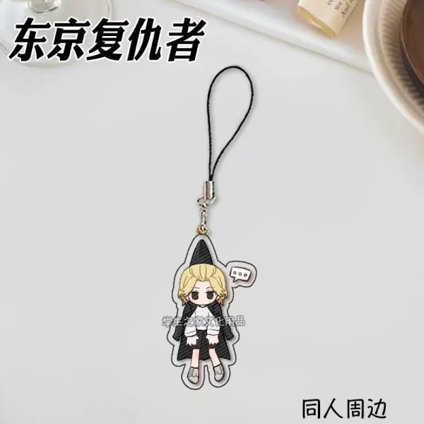 japanese anime tokyo revengers manjiro sano anime peripherals creative design acrylic pendant mobile phone decoration gift