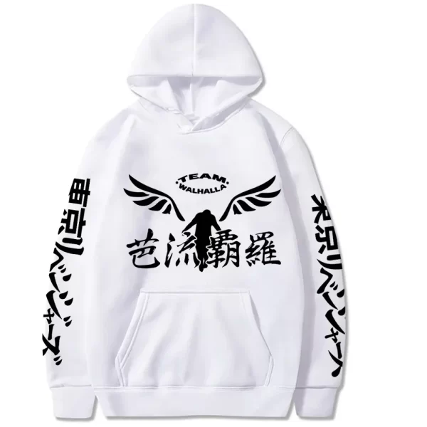 anime gambar valhalla logo printed pullover unisex fashion cosplay sportswear casual streetwear new tokyo revengers anime hoodie