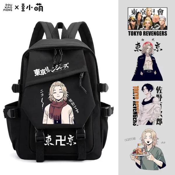 japanese anime tokyo revengers print backpacks men women student bag school bags large capacity school backpack