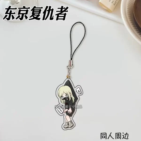 japanese anime tokyo revengers manjiro sano anime peripherals creative design acrylic pendant mobile phone decoration gift