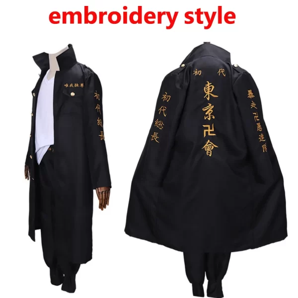 anime tokyo revengers sano manjiro cosplay costume tokyo manji gang mikey cosplay jacket cloak uniform suit wig halloween outfit