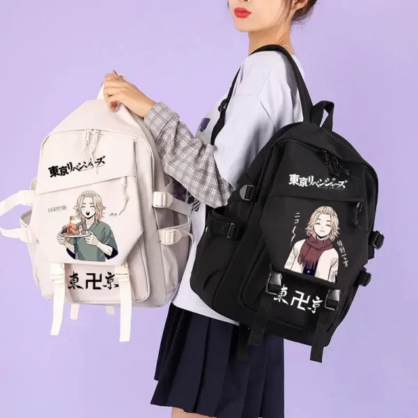 japanese anime tokyo revengers print backpacks men women student bag school bags large capacity school backpack