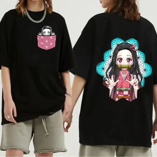 japanese anime demon slayer graphic print men t shirt fashion o neck short sleeve plus size womens t shirt men tees tops 70912