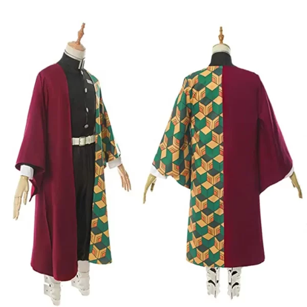 anime demon slayer kimetsu geen yaiba tomioka giyuu cosplay kostuum pak uniformen kostuums pruik kind volwassen partij