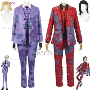 anime tokyo kokonoi hajime inui seishu cosplay costume wig revengers exhibition suit printing coat man woman christmas uniform