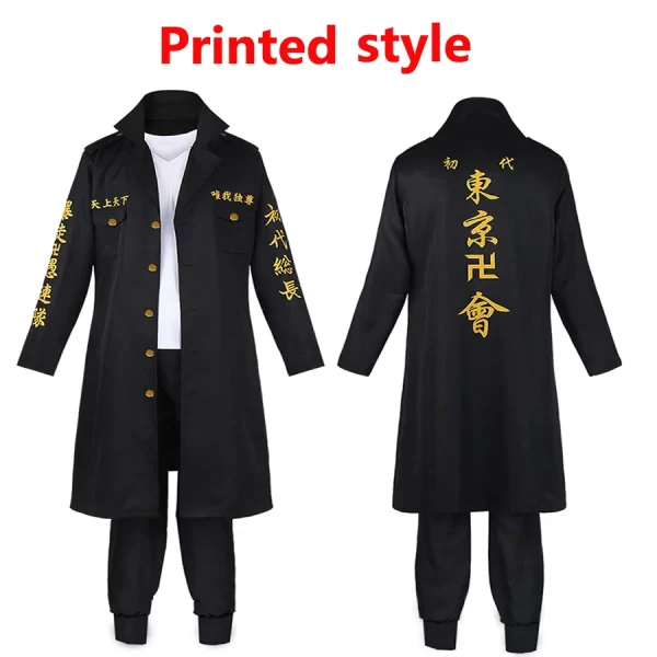 anime tokyo revengers sano manjiro cosplay costume tokyo manji gang mikey cosplay jacket cloak uniform suit wig halloween outfit