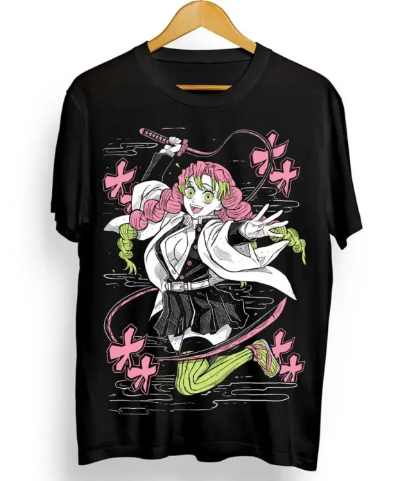 mitsuri t shirt demon slayer waifu cute anime japanese comics anime print aesthetic clothes harajuku women's clothing y2k top