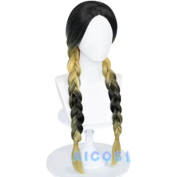 anime tokyo revengers haitani ran cosplay wig tenjiku rokuhara tandai 2 braids synthetic hair costumes