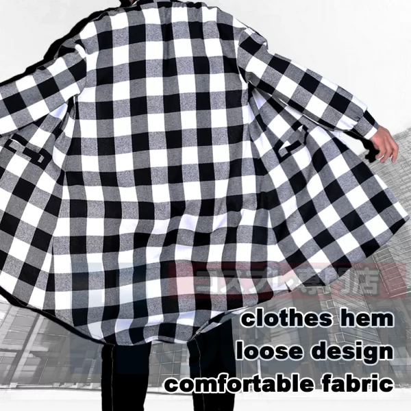 holoun anime tokyo manji gang manjiro sano mikey cosplay costume long sleeve plaid shirts blouses coat daily casual wear