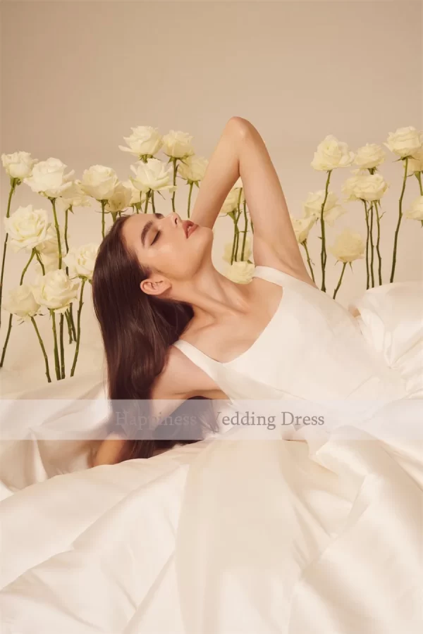 customized strapless sleeveless a line wedding dresses backless and zipper bridal gown vestidos de novia