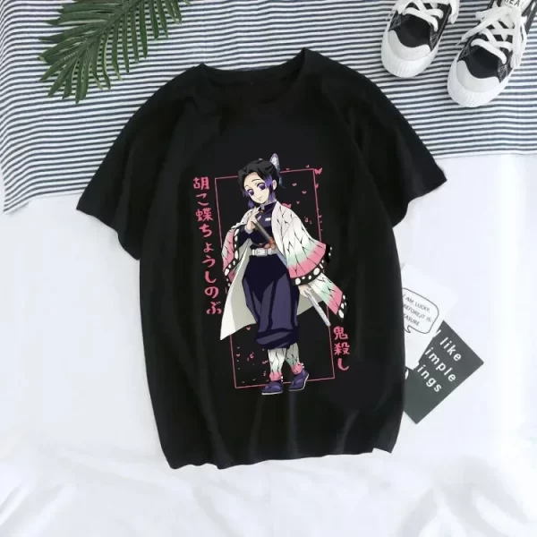 japanese anime demon slayer t shirt for women kimetsu no yaiba nezuko t shirt female tanjirou kamado graphic y2k clothes tops