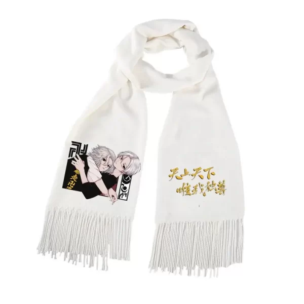 new tokyo avengers anime two dimensional peripheral simple, fashionable and creative versatile warm scarf for men and women