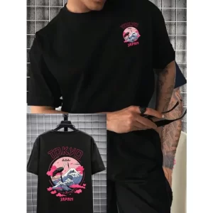 tokyo cotton t shirt luxury brand fashion large size comic street clothes classic print newcomer 2025 shirt