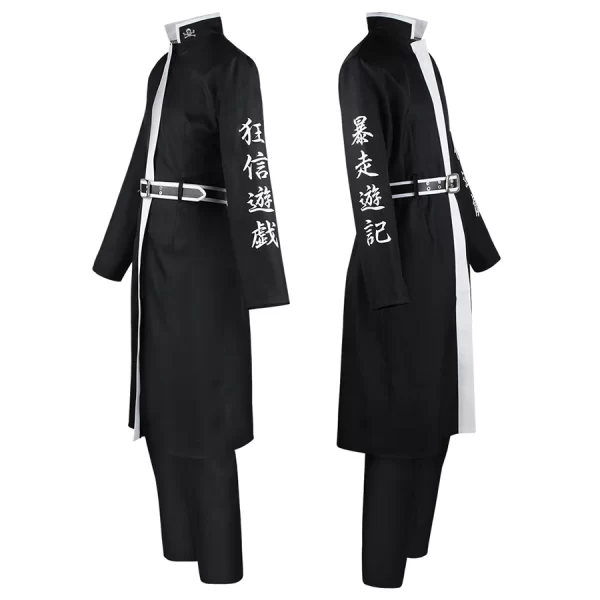 anime tokyo revengers cosplay kurokawa izana rindo haitani cosplay costume trench coat red black uniform halloween party outfits