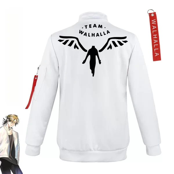 kazutora hanemiya cosplay costumes anime tokyo revengers cos jacket baseball white coat valhalla uniform mikey draken halloween