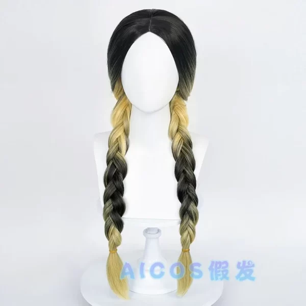 anime tokyo revengers haitani ran cosplay wig tenjiku rokuhara tandai 2 braids synthetic hair costumes