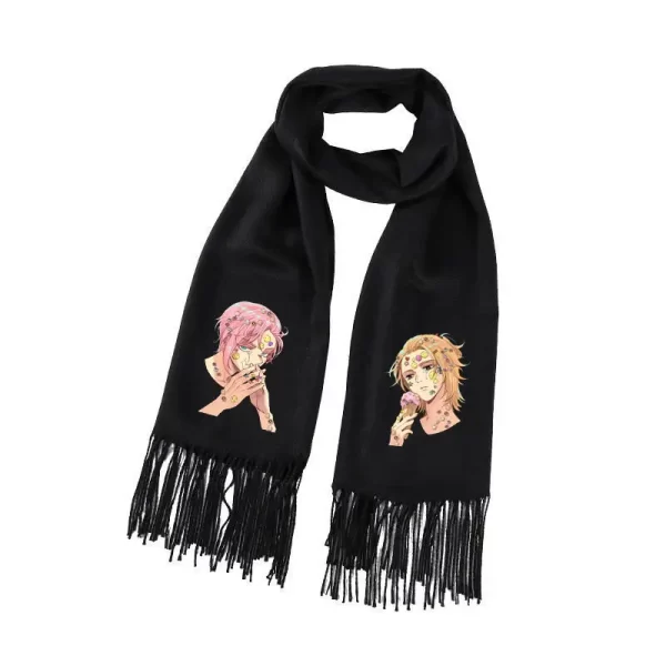new tokyo avengers anime two dimensional peripheral simple, fashionable and creative versatile warm scarf for men and women