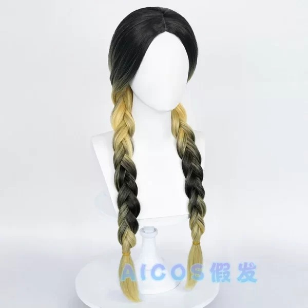 anime tokyo revengers haitani ran cosplay wig tenjiku rokuhara tandai 2 braids synthetic hair costumes