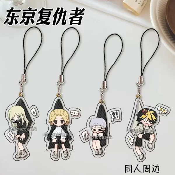 japanese anime tokyo revengers manjiro sano anime peripherals creative design acrylic pendant mobile phone decoration gift
