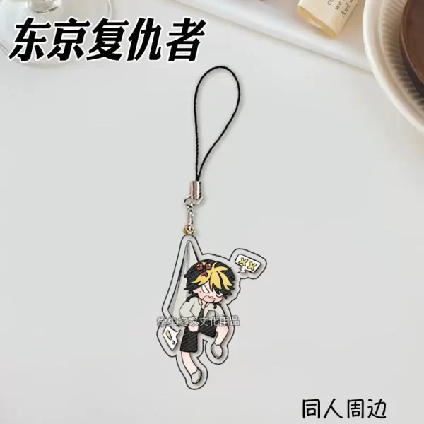 japanese anime tokyo revengers manjiro sano anime peripherals creative design acrylic pendant mobile phone decoration gift