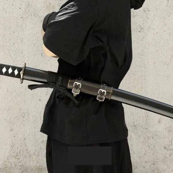 pu leather belt for katana medieval sword holder cosplay demon slayer rapier ring strap belt scabbard holder