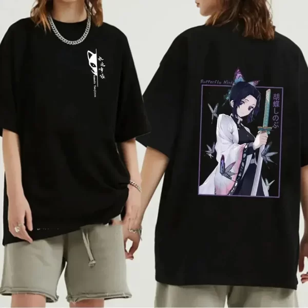 japanese anime demon slayer graphic print men t shirt fashion o neck short sleeve plus size womens t shirt men tees tops 70912