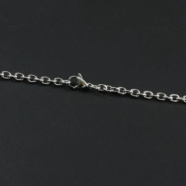 jhjt cross o chain necklace for men women hip hop stainless steel necklace unisex accessoires 2.5mm 3mm 4mm 6mm 8mm wholesale
