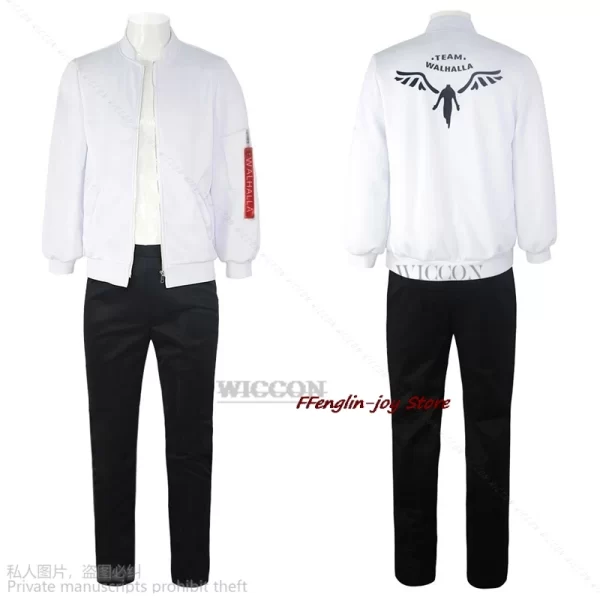 anime kazutora hanemiya cosplay tokyo cosplay costumes revengers coat jacket pants valhalla uniform halloween costume wig adults