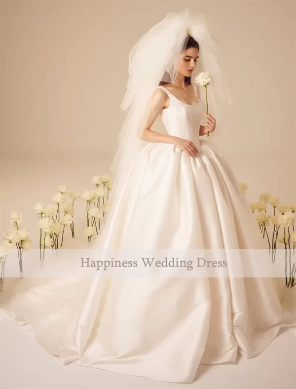 customized strapless sleeveless a line wedding dresses backless and zipper bridal gown vestidos de novia