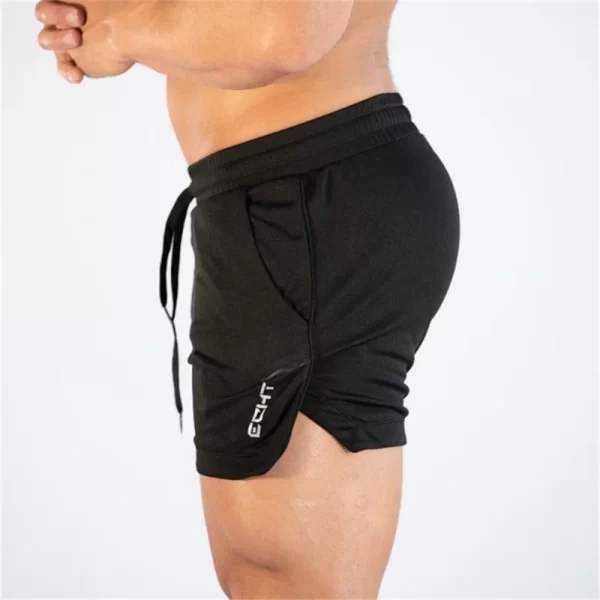 2025 new fitness sports shorts man summer gyms workout male breathable mesh shorts quick dry beach short pants men sportswear