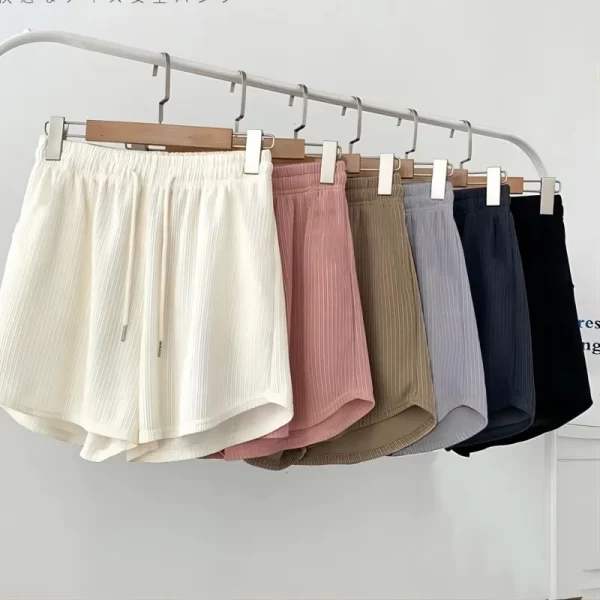 2025 new summer sports shorts women's korean high waist loose large tudent youth home sleepwear running yoga shorts