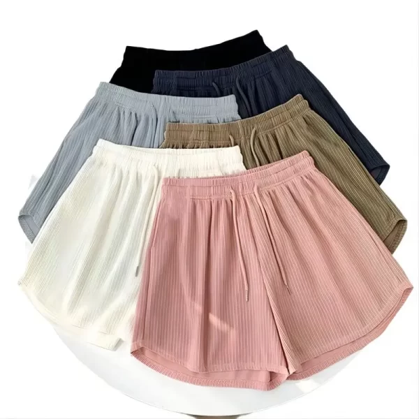 2025 new summer sports shorts women's korean high waist loose large tudent youth home sleepwear running yoga shorts