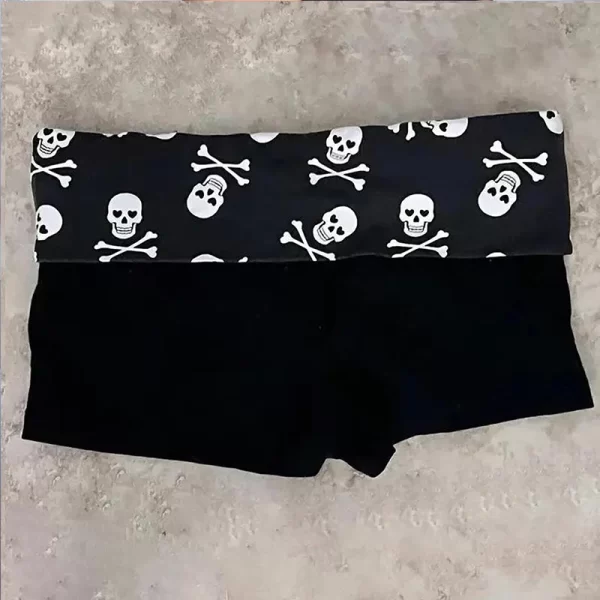american beach punk pattern shorts fitness training shorts summer women's jogging leisure color blocked comfortable shorts y2